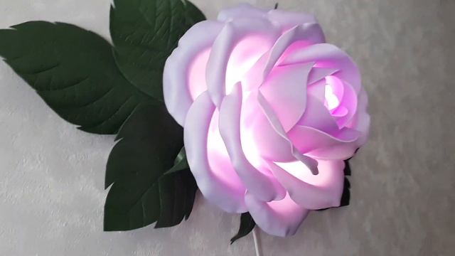 Настенный светильник роза из изолона, панно из изолона, 3D картина смотреть онлайн