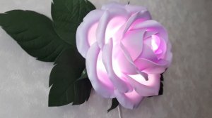 Настенный светильник роза из изолона, панно из изолона, 3D картина