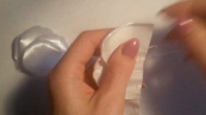 Как сделать  цветок из лент без клея/МК/DIY / канзаши