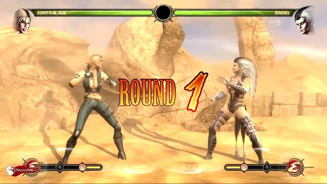 Mortal Kombat 9 - Sonya Gameplay [720p60]