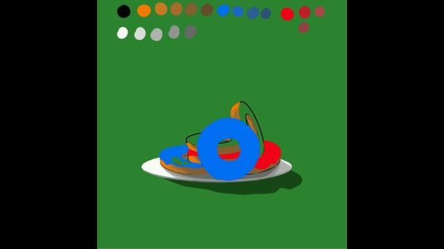 IbisPaint как нарисовать пончики