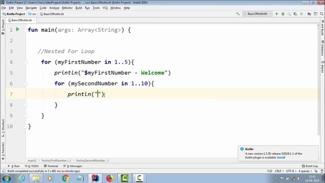 kotlin Tutorial for Android developers | How to implement Nested For ...