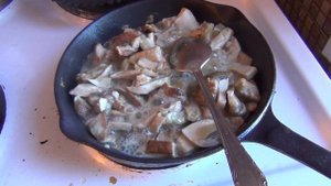 Замороженные белые грибы жаренные
