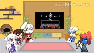 Undertale react to Disbelief Papyrus “Phase 4”|| Final || GLVR