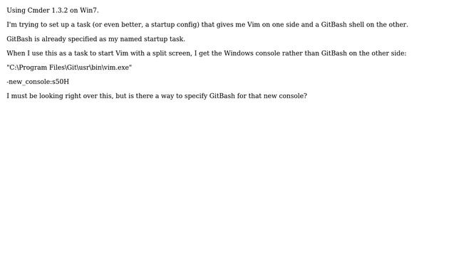 Split Screen with Vim + GitBash in Cmder смотреть онлайн