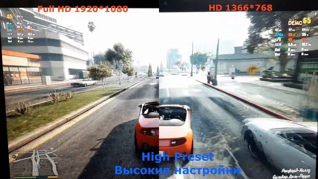 Test GTA5 i7 6700HQ & GTX 960 Full HD vs HD смотреть онлайн