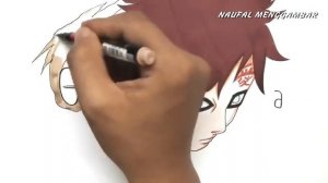 КАК НАРИСОВАТЬ ГААРУ ИЗ СЛОВА ГААРА ИЗ АНИМЕ НАРУТО