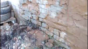 Оштукатурил старую стену из сыплещагося кирпича!!!