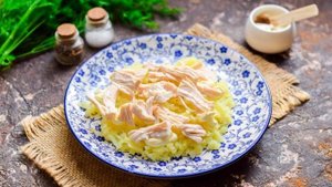 Салат Лебединый пух с пекинской капустой