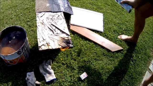 Тест фасадной плитки HAUBERK огнем. Поджигаем фасадные материалы.