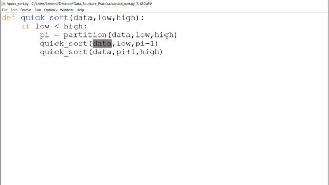 What is Quick Sort Algorithm in Hindi ? | Python Placement Program | Python Data Structure