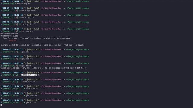The Essentials of Git - Part 7 - Stashing смотреть онлайн