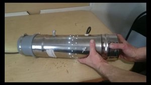 Гобо проектор светодиодный, 50 ватт - самодельный gobo proektor, корпус из нержавейки.