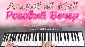 ЛАСКОВЫЙ МАЙ РОЗОВЫЙ ВЕЧЕР КАВЕР  СИНТЕЗАТОР KORG PA300