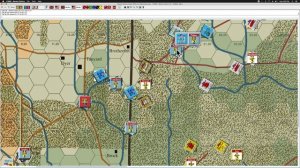 1530 turn, CSA phase, of Barren Victory , in the Civil War Brigade Series of games.