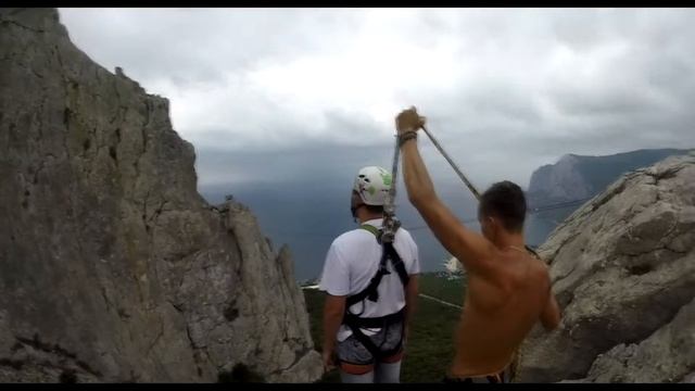 Томашевский Сергей Ильяс-кая Роупджампинг в Крыму с командой Скайлайн смотреть онлайн
