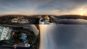 Россия. Псков. Панорама Псковского Кремля.