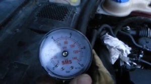 Замер давления тандемного насосса двигателя AVF