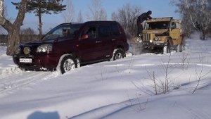 Nissan X-Trail по снегу! Часть 5