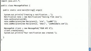 Send multichannel messages in Java with the messagepub API