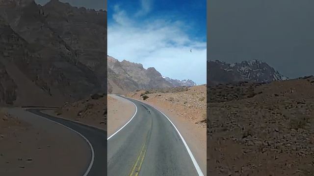 Road from Mendoza to Santiago - Andes