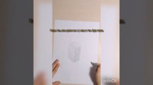 как нарисовать куб (но у меня получился параллелепипед)