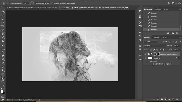 [TUTO FR] : LE « SMOKE EFFECT » SUR PHOTOSHOP смотреть онлайн