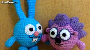 Амигуруми: схема Крош и Ёжик. Игрушки вязаные крючком - Free crochet patterns.