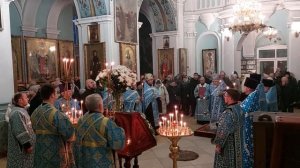 14 02 2024 Всенощное бдение в канун Сретения Господня в кафедральном соборе г  Мозыря