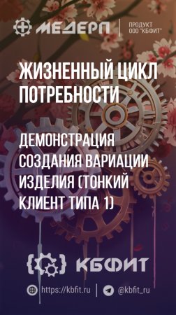 КБФИТ: МЕДЕРП. ЖЦП: Демонстрация создания вариации изделия (Тонкий клиент типа 1)