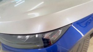 Skoda Kodiaq - оклеили верхнюю часть кузова машины пленкой цвета белый перламутр