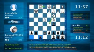 Анализ шахматной партии: Jose Afable - Василий761009, 0-1 (по ChessFriends.com)