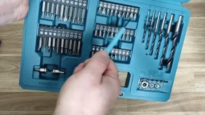 Набор бит со сверлами Makita из 102 предметов для шуруповерта: распаковка, обзор, плюсы и минусы