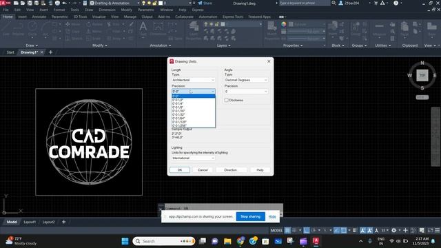 How to change architecture units in AutoCAD ?? смотреть онлайн