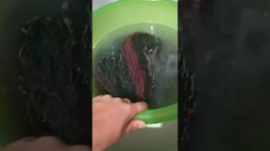 Пряжа Дундага. Стирка