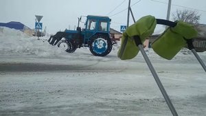 МТЗ 82 и мокрый снег