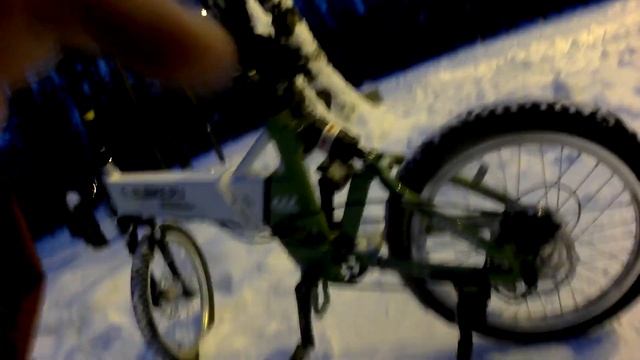 Зимой на электровелосипеде. Рассказ.
