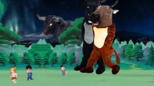 ACAMPAMENTO PERIGOSO com BOI DA CARA PRETA em DESENHO ANIMADO INFANTIL | CANÇÃO DE NINAR | BOI BOI?
