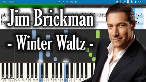 Jim Brickman - Winter Waltz [Piano Tutorial | Sheets | MIDI] Synthesia