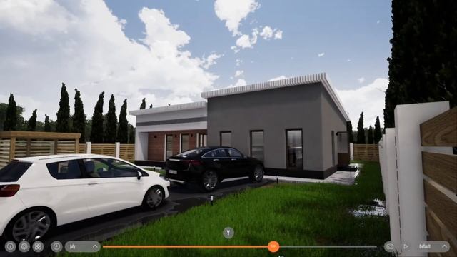 Виртуальная прогулка по дому в стиле модерн из газоблока 13 на 14 метров за 2450 тыс. в Удмуртии!