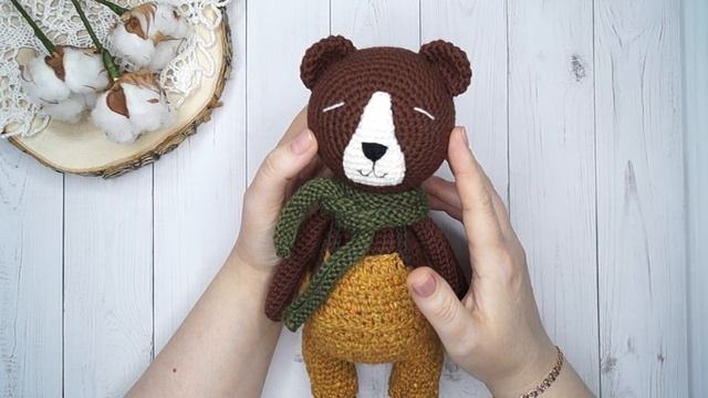 ОСЕННЯЯ НЕДЕЛЯ СТАРТОВ АМИГУРУМИ/ ДЕНЬ 5/МИШКА КРЮЧКОМ. смотреть онлайн