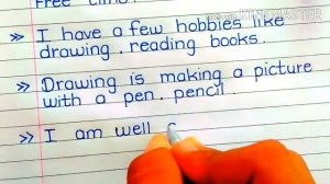 My hobby drawing essay // 10 line essay on my hobby drawing // essay writing on my hobby in English