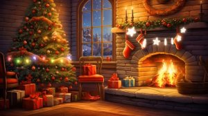 Новогодняя мелодия 17.Christmas Background Music with Crackling Fireplace