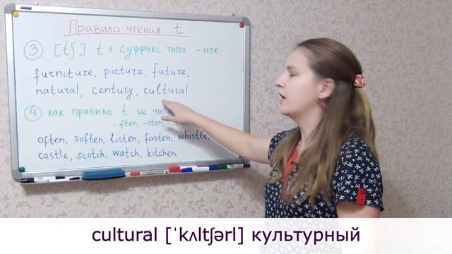 59 Правила чтения t, как читается буква t, произношение t смотреть онлайн