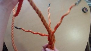 Сплетение верёвочного кольца (стропа). Rope loop(circle)