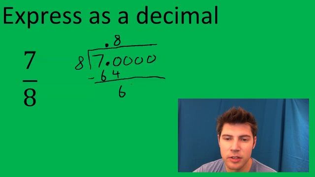 How to Express 7/8 as a Decimal смотреть онлайн