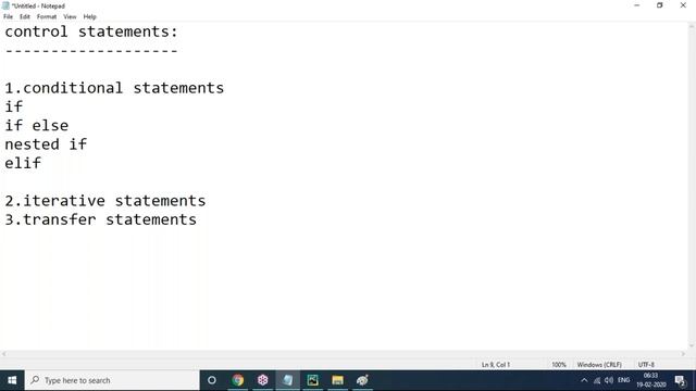 PYTHON tutorials || Class - 3 || by Mr. Mohan Reddy On 19-02-2020