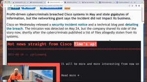 3 Times the Ransomware, CISCO Breach, Dogwalk ZeroDay, GitHub & Finland Cyber