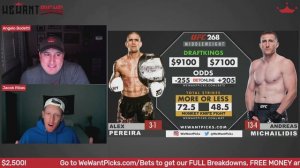 UFC 268: Alex Pereira vs. Andreas Michailidis Predictions | Bets | DraftKings | Monkey Knife Fight