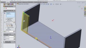 Кромка под углом SOLIDWORKS